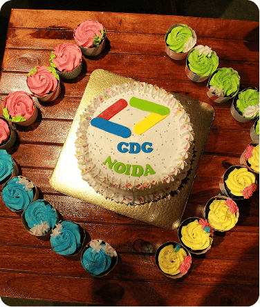 GDG Noida cake